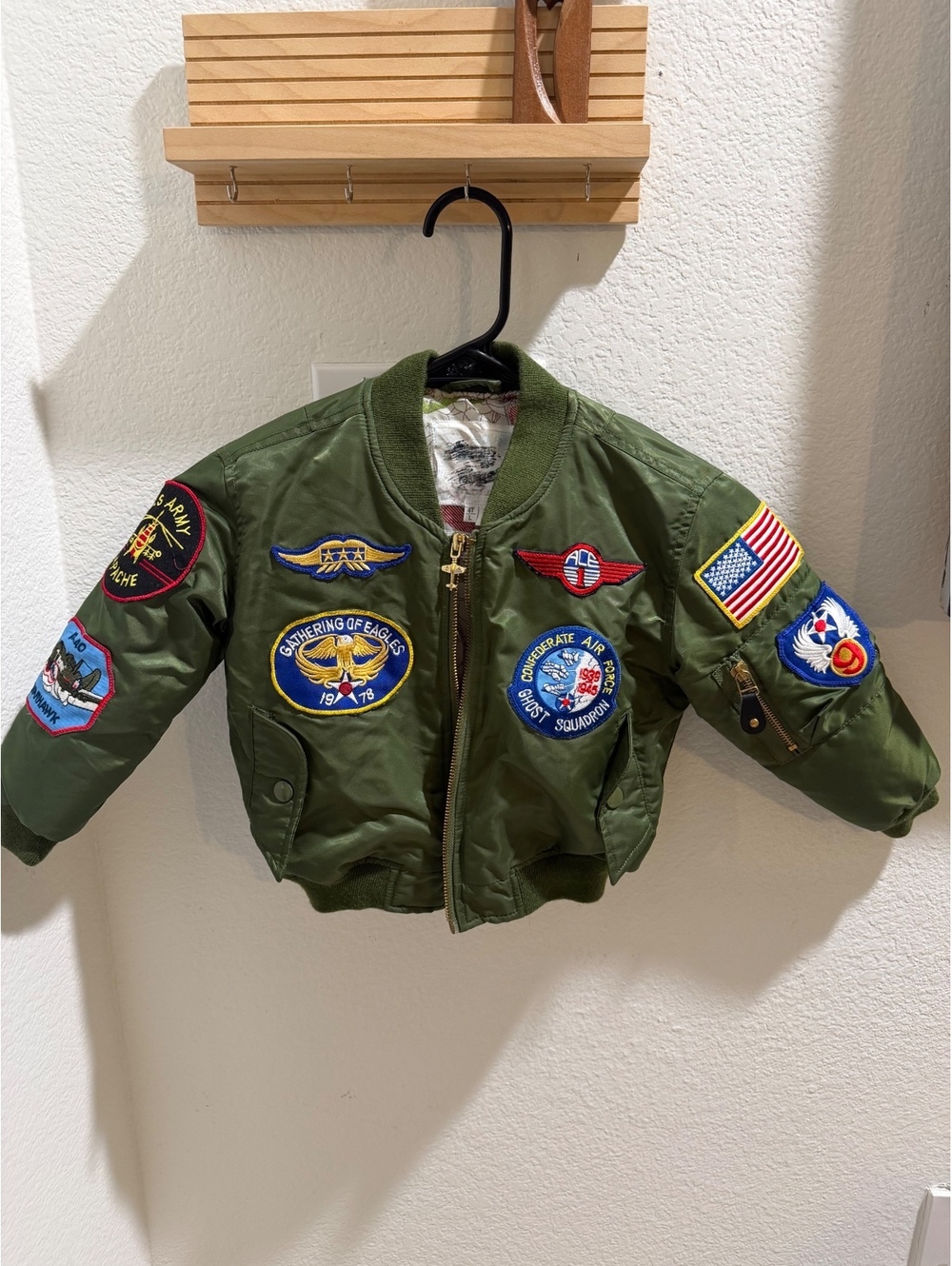 Vintage Boys Military Bomber Jacket